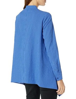 Anne Klein Women's Gingham Tunic Blouse