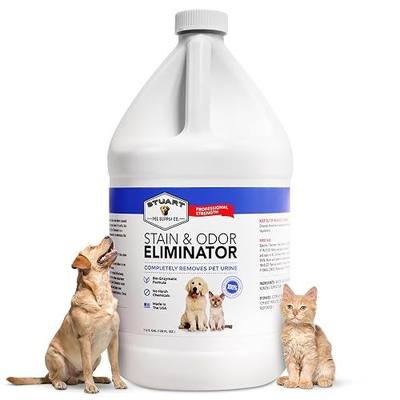 Stuart Pet Supply Co. Professional Strength Pet Odor Eliminator | Urine Odor Remover | Pet Urine Enzyme Cleaner | Pet Stain and Odor Remover | Enzymatic Cleaner for Dog Urine and Cat Urine