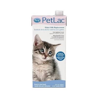 Pet-Ag PetLac Liquid for Kittens - 32 oz - Ready-to-Feed Milk Replacement for Kittens Newborn to Six Weeks Old - Easy to Digest