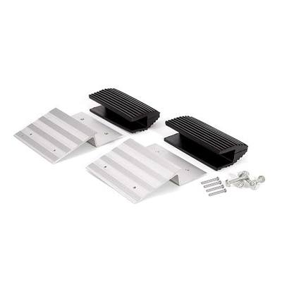 AFA Tooling 2x8 Ramp Kit, Aluminum Ends, Rubber Feet, 1500 lb Capacity | Ramp brackets for wood build a shed ramp or lawn mower ramps for pickups, trailers, ATVs, snowmobiles, and garden tractors
