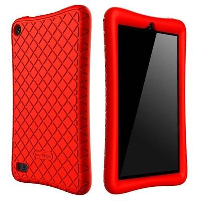 Case for All-New Fire 7 Tablet with Alexa - Anti Slip Shockproof Light Weight Kids Friendly Protective Case for Amazon Kindle Fire 7 2017 (ONLY for 7th Generation 2017 Model) (Red)