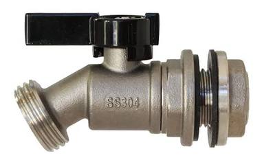RBS006 Stainless Steel Rain Barrel Spigot (Quarter Turn Ball Valve)