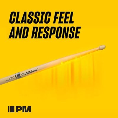 ProMark Classic Forward 5A Drumsticks, Wood Tip, 4 Pairs