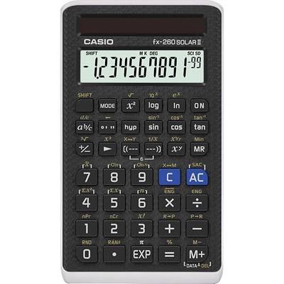 Casio fx-260 Solar II Scientific Calculator | 10-Digit Display | Fraction & Trig Functions | Ideal for Middle School, High School Math, Algebra, Trigonometry | Solar Powered