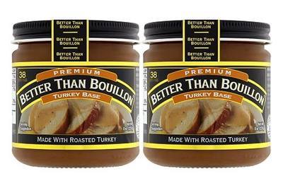 Better Than Bouillon Premium Turkey Base, Made with Roasted Turkey, 38 Servings Per Jar, 8-Ounce Glass Jar (Pack of 2)