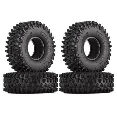 INJORA 1.9" Rubber Rocks Tires for 1:10 RC Rock Crawler Axial SCX10 90046 AXI03007 D90 D110 TF2 Traxxas TRX-4