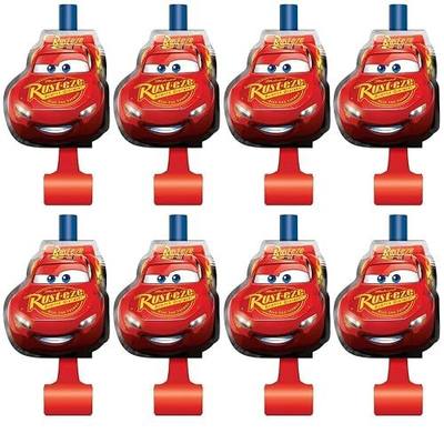 Disney Cars 3 Movie Blowouts (Pack of 8) - Vibrant, Colorful & Sturdy - Perfect for Themed Birthday Parties & Celebrations
