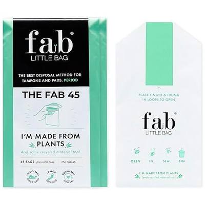 Fab Little Bag Starter Plus Pack - 45 Sanitary Disposal Bags Plus Recyclable Refill Pack for Out and About (45 Pack)