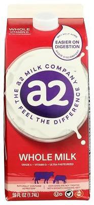 A2 Milk, Milk Whole Milk, 59 Fl Oz