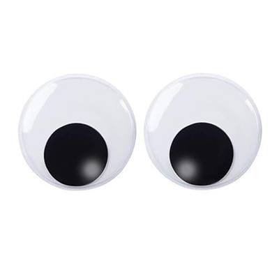 DECORA 7.5 Inch Giant Googly Eyes Plastic Wiggle Eyes with Self Adhesive for Chritsmas Tree Party Decorations 2 Pieces