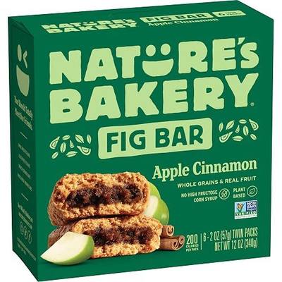 Nature's Bakery Fig Bars, Apple Cinnamon, 2 Oz, 6 Ct