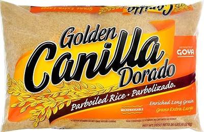 Goya Golden Canilla Long Grain Enriched Parboiled Rice, Parbolizado, 5 lb | Dorado Parbolizado De Grano Extra Largo, Light and Fluffy, For Latin Dishes, Pantry Staple, For Lunchboxes and on the Go