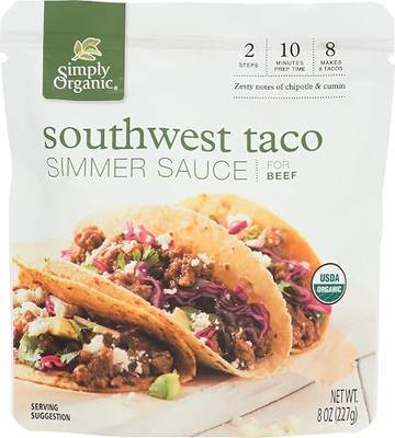 Simply Organic, Sauce Simmer Taco Southwest Organic, 8 Ounce
