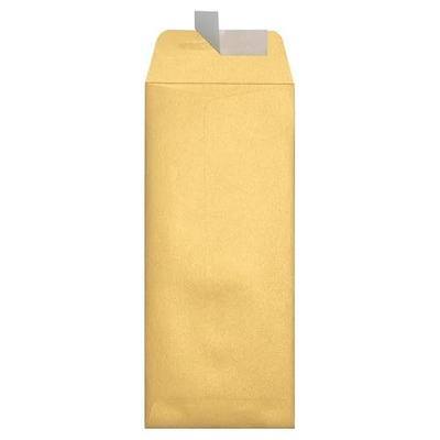 LUXPaper #10 Policy Business Envelopes | Peel & Press | 4 1/8" x 9 1/2" | Gold Metallic | 80lb. Text | 50 Qty