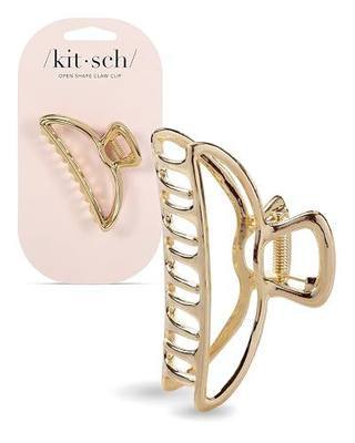 Kitsch Metal Hair Clips for Women - Durable & Elegant Metal Claw Clips, Perfect for Everyday Use & Special Occasions - Gold, 1 Pc
