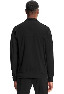 Cherokee Infinity Scrub Jacket for Men Zip Front Warm-Up 5 Pockets | Modern Fit, Moisture-wicking Stretch Fabric, Keeps You Dry, Flexible for All-day Comfort, Rib-knit Panels, Machine Wash