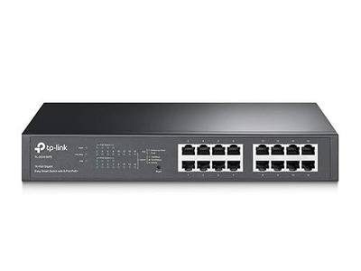 TP-Link TL-SG1016PE | 16 Port Gigabit PoE Switch | Easy Smart Managed | 8 PoE+ Ports @150W | Plug & Play | Sturdy Metal w/ Shielded Ports | QoS, Vlan, IGMP & LAG, Free Expert Help