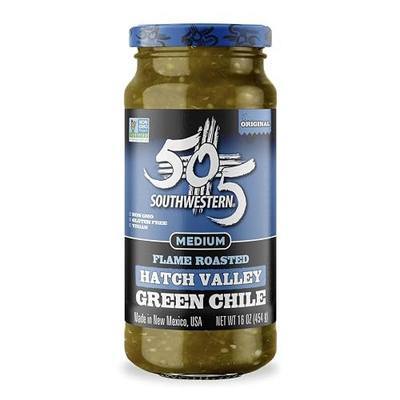 505 Southwestern Hatch Valley Flame Roasted Green Chile, Medium, 16 oz