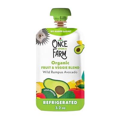 Once Upon a Farm Organic Fruit And Veggie Blend, Wild Rumpus Avocado, 3.2 Oz