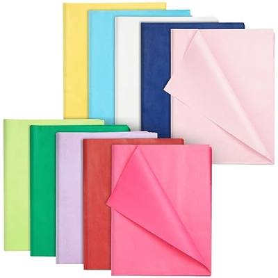 Colorful Tissue Paper for Gift Bags and Wrapping - 120 Sheets - Wrapping Paper Sheets for Presents & Supplies (10 Colors, 26" L x 19.8" W)