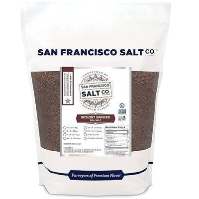 Hickory Smoked Sea Salt 2 lb. Bag - Fine Grain by San Francisco Salt Company