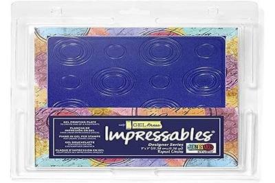 Gel Press Impressables 7" Embossed Repeat Circles Block Printing 10815-JEN-01
