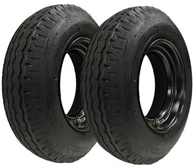 eCustomrim 2-Pack Trailer Tire Rim Assembly 8-14.5 RV Mobile Home Load H | Open Center 6X14.5 14.5X6 14.5 Wheel, Load Range H 16 Ply Bias Tire, Extra Heavy Duty - 2 Year Warranty and Roadside
