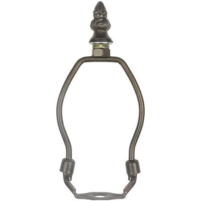 Bieye SS010 Lampshade Lamp Shade Support Harp for Tiffany Style Stained Glass Table Lamp (Bronze 4.5" High)