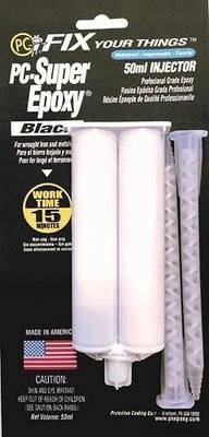 PC Products PC-Super Epoxy Adhesive Paste, Two-Part 50ml Cartridge, Black 519