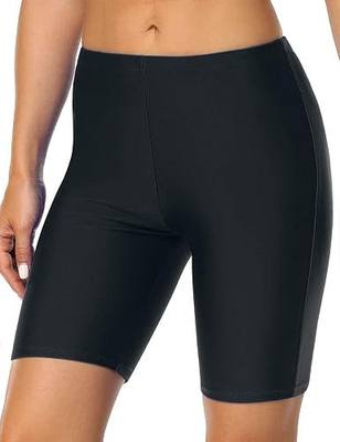 Hilor Women's Active Swim Shorts Sports UPF50+ Swim Board Shorts Modest Swimsuit Bottoms