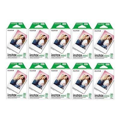 Fujifilm Instax Mini Instant Film (10 Twin Packs, 200 Total Pictures) for Instax Cameras