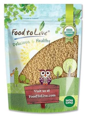 Food to Live Organic Whole Wheat Couscous, 3 Pounds – Non-GMO, Kosher, Raw, Vegan, Bulk