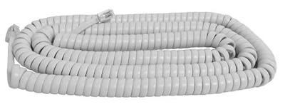 The VoIP Lounge Replacement 25 Foot Long White Handset Curly Cord for AT&T Phone