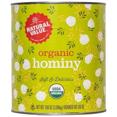 Natural Value Organic Hominy, 108 Oz