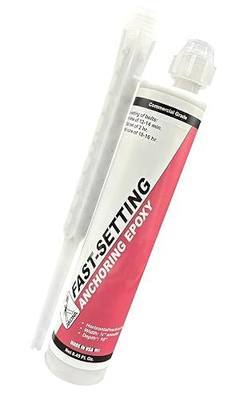 Akona Fast-Setting Anchoring Epoxy, 8.45 Ounces | Anchoring Epoxy for Concrete, Rebar, Bolts, Anchors, Fast Setting Caulk, Great for Cement, Masonry Projects, Adhesive
