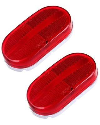 cciyu 2x Trailer RV Marker Light Side Marker Clearance Lights Red Light