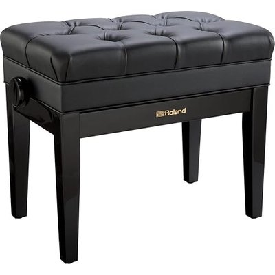 Roland Piano Keyboard Bench, Adjustable Height 17.9-21.8 Inch, Satin Black (RPB-200BK)