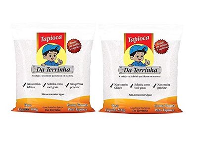 Tapioca Da Terrinha Hydrated Hidratada - 17.64 Oz (PACK OF 2) 500g By BRCOFFEE ®