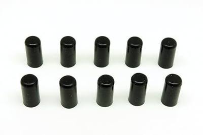 Autobahn88 Silicone Hose Cap Intake Vacuum Hose End Plug, Inner Diameter 4mm (0.16"), Pack of 10 (Black)