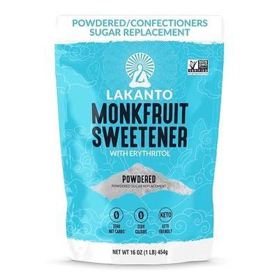 Lakanto Powdered Monk Fruit Sweetener With Erythritol, Powdered Sugar Substitute for Frosting, Icing, Glazes, Baking, Donuts, Confectioner Sugar, Cinnamon Rolls, Cupcakes, 1 Lb