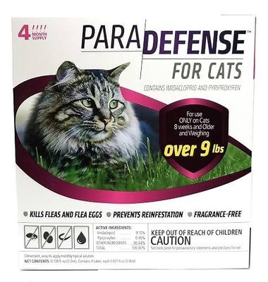 para Defense 10+ lb Cat Pet Flea Control Supply, Large