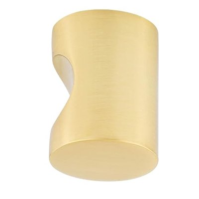 Amazon Basics Whistle Cabinet Knob, 0.75-inch Diameter, Brushed Brass, 25-pack