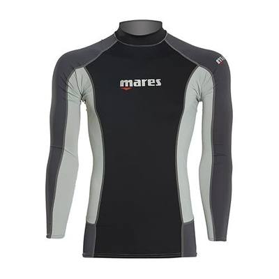 Mares Men's Trilastic Long Sleeve Rash Guard Shirt for Water Sports | UV Protection, Flatlock Stitching Style