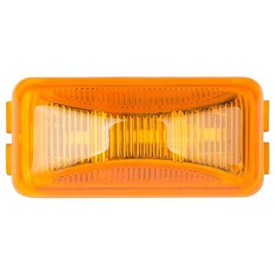 Lumitronics RV Mini Thin Line 37 Series Sealed LED Marker Light (Amber) | 12V LED clearance and side marker light for RVs and trailers. Sealed, weatherproof housing. Easy install. Amber.