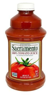 Sacramento Tomato Juice, 46 oz Plastic Bottle
