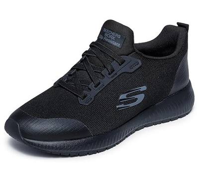 Skechers Women's Squad Sr Food Service Shoe | Work, Electrical Hazard, Memory Foam, 3M Scotchgard, Relaxed Fit