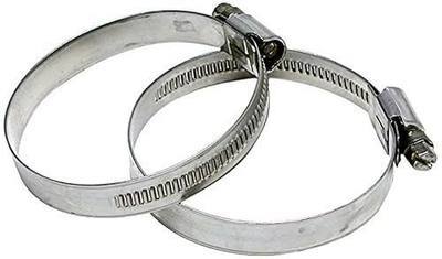HPS Performance EMSC-70-90x2 Stainless Steel Embossed Hose Clamps SAE 48, 2-3/4" - 3-1/2" (Pack of 2)