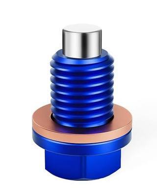 JFG RACING Dirt Bike M10x1.25 Magnetic Oil Drain Plug Bolt for YZ125 YZ125X | CNC aluminum motorcycle screws,for YZ125 05-24/YZ125X 20-22/DRZ400S 00-09 11-23,for DRZ400SM 05-09 13-23/YFZ450R 09-25,blue