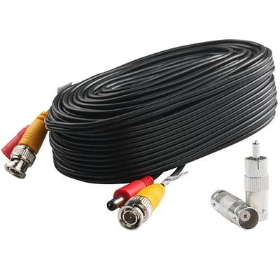 Postta BNC Video Power Cable (25 Feet) Video Security Camera Cable Wire with Two Connectors for CCTV DVR Surveillance System
