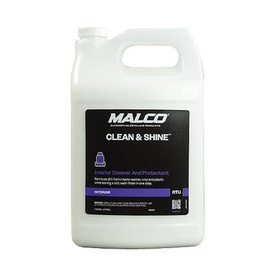 Malco Clean and Shine Interior Car Cleaner and Dressing - Best Interior Car Care to Restore Leather Plastic and Vinyl / 1 Simple Step To Clean, Condition, and Protect/Non-Glare Satin Finish (125901)